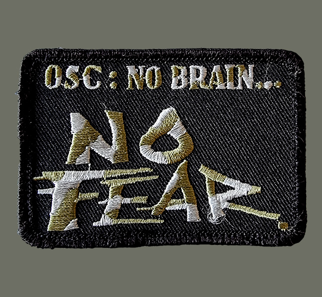 Patch OSC No Brain No Fear - 7 euros