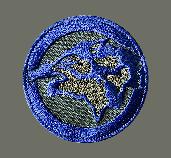 Patch rond bleue - 7 euros