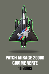 Patch Mirage 2000D gomme Verte - 10 euros