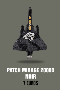 Patch Mirage 2000D noir - 7 euros