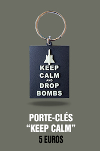 Porte-clés Keep Calm & Drop Bombs - 5 euros