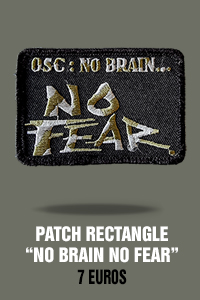 Patch OSC No Brain No Fear - 7 euros